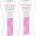 BioSilk for Dogs Silk Therapy Dog Detangling Conditioner, Dog Coat Conditioner to Help Smooth Knots and Tangles and Support Soft Manageable Coats During Routine Grooming, 12 Fl Oz - 2 Pack