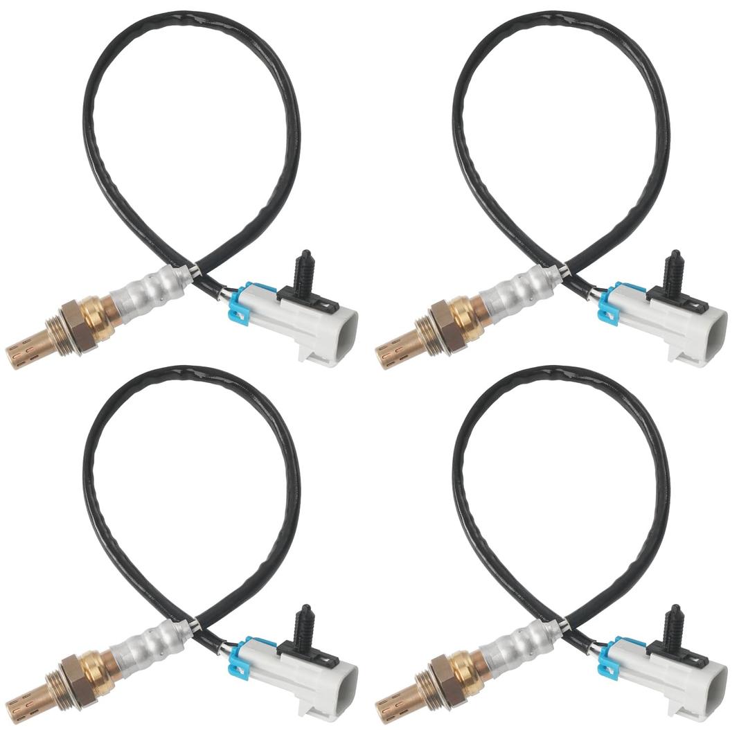 Set of 4 Oxygen Sensor Upstream Downstream O2 Sensor Compatible with 2003-2005 Chevy Silverado Suburban Avalanche 1500 Tahoe, GMC Yukon Yukon XL Sierra 1500, Cadillac Escalade 5.3L V8 Replace 234-4668