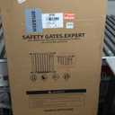 SHYUJAJIE 55 Inch Extra Tall Pet Gate for Cats,29.92"-43" Adjustable Wide Dog Gates,Pressure Mounted Walk Through Tall Pets Gate for Doorways,Hallway,Stairs(Black)