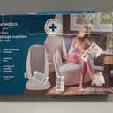 Homedics Shiatsu Back Massage Cushion with Heat, Pain Relief for Back Muscle Tension, Deep-Kneading Therapy Works Out Knots & Stiffness, 3 Massage Zones, Fits Most Chairs, for Home or Office