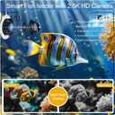 Automatic Fish Feeder with 2K HD Camera,WiFi/App Control,Auto Fish Feeder for Vacation with Timer,2.4G Precision Feeding，Visual Monitor for Betta Tanks and Aquarium