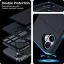 harusaki iPhone 16 Plus Wallet Case with Hidden Card Slot - Wireless Charging Compatible iPhone 16 Plus Case with Card Holder for Men and Women (Black)