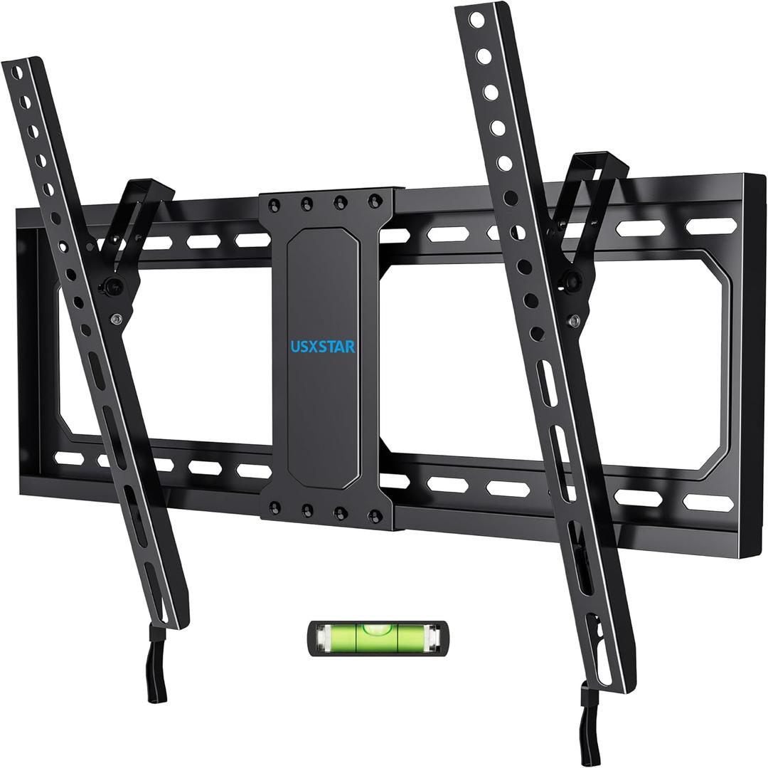 Tilt TV Wall Mount Fits 16-24" Studs, Holds 37-82" TVs up to 132 lbs, Max VESA 600x400mm - By USX STAR (37-82 inch)