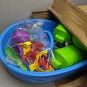 Step2 Rain Showers Splash Pond Water Table, Kids Water and Sand Activity Sensory Playset, Summer Outdoor Toys, 13 Piece Water Toy Accessories, For Toddlers 1.5+ Years Old, Blue & Green