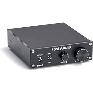 Fosi Audio M03 200 Watt TPA3255 Subwoofer Amplifier Mini Mono Channel Audio Power Amp for Home Theater FullFrequency and SUB Bass Switchable with 32V/5A Power Supply