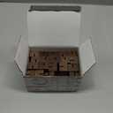 UNIQOOO 20 Pack Place Card Holders | Rustic Walnut Wood Escort Cards Display Stands | Table Number Sign and Photo Stand | Perfect for Retail Shop, Cafe, Home, Wedding, Dinner Party Events Decoration