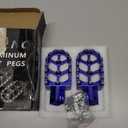 AnXin Foot Pegs Motorcycle Universal CNC Footpeg for PW TTR YZ 50-125cc MB200 Mini Bike SSR Apollo RFZ TaoTao Lifan Kayo Coolster Pit Bike - Blue