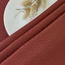 maxmill Rectangle Weaved Design Tablecloth Waterproof Spillproof Fall Table Cloth, Kitchen Dining Room Thanksgiving Decoration, Fabric Table Cover Halloween Party, 60 x 84 Inch, Rustic Brick