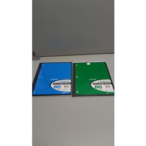 1-Subject Notebook, 80 Sheets, 3-Hole Punched, College Rule (Pack of 2)
