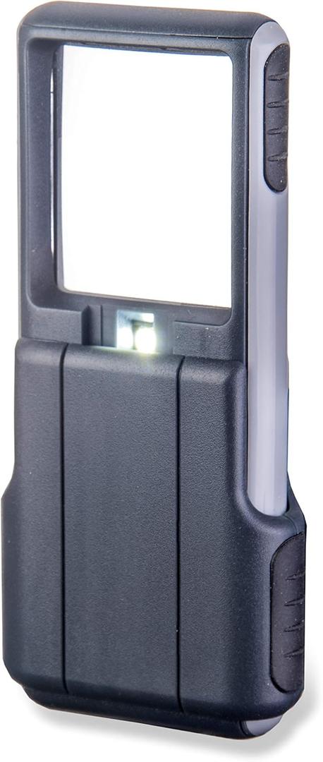 Carson MiniBrite 3x Power LED Lighted Slide Out Magnifier with Protective Sleeve (PO-25) (Single Pack)