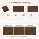 Waterproof 3x8 Runner Rug Non Slip Floor Runners for Dogs, Brown