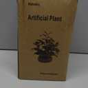 AlphaAcc Artificial Succulents Plants Decor Greenery Fake Succulents Indoor Potted Fake Plant with Rustic Black Clay Planter for Farmhouse Room Bathroom Bedroom Kitchen Office Dese Coffee Table Decor (12.8" H)