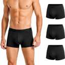 Tawyisi Men's Incontinence Underwear, 5 Layer Leak Proof Washable Reusable Cotton Boxer Brief, Heavy Flow Bladder Leak Incontinence Underwear for Men 3 Pack S