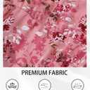 Womens Wrap V Neck Short Sleeve Dress 2025 Summer Floral Boho Dress Ruffle A Line Flowy High Low Midi Dresses (Pink, XL)