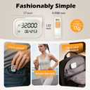 3D Pedometer for Walking, Accurate Digital Step Counter with Removable Lanyard, Fitness Tracker for Daily Activity Step & Sport Time Data-10-Step Smart Calibration
