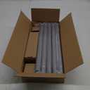 Curtain Rods for Windows 16 to 144 Inches Adjustable Length 1 Inch Diameter Window Curtain Rod with Aluminium End Cap, Silver Gray