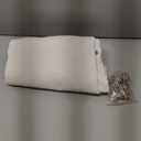 Cream Linen Shower Curtain Natural Boho Farmhouse Shower Curtains for Bathroom Neutral Aesthetic Bath Decor Sheer Cloth Water Repellent Fabric Drapes with Hooks Sets, Birch Ivory, 72x72 Inch