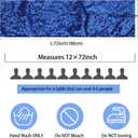 12 Packs 12 X 72 Inch Sequin Table Runner Glitter Dining Table Runner for Birthday Wedding Engagement Bridal Baby Shower Bachelorette Holiday Celebration Party Supplies Decorations (Royal Blue)