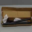 Towel Bar, 14inch to 25inch Adjustable Towel Holder Rod, Self Adhesive Wall Mounted Hand or Body Towel Rack for Bathroom Kitchen, 304 Stainless Steel Organizer Single Bar Matte Black