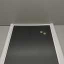 U Brands Farmhouse Linen Bulletin Board, 30" x 20", White Wood Frame, Wall Mounted Pin Board for Home Office, Classroom & Kitchen, Includes Push Pins