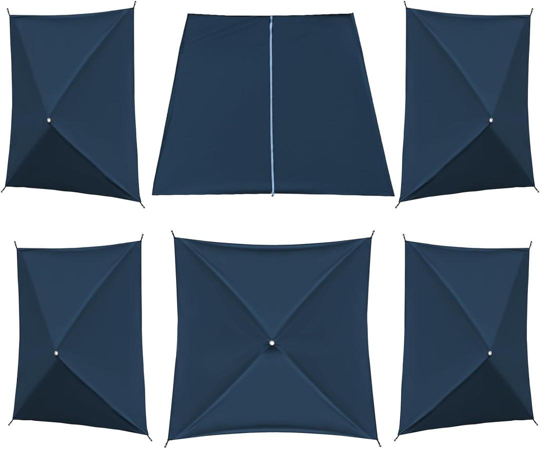 Timber Ridge 6 Pack Wind Panels for Pop Up Gazebo - Outdoor Canopy Privacy Screen with Netting, Weather-Resistant Barrier Against Wind, Rain & Sun, Ideal for Backyard, Patio, Tailgating & Picnics