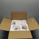 Sliner 21 Pcs British Porcelain Tea Set, Christmas Porcelain Tea Pot, 6 OZ Cups, Floral Vintage China Coffee Set, Wedding Drinking Supplies for Adult