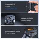 2 x USB C Car Charger, 2-Port 60W Type-C Car Power Adapter,PD30W&QC30W Cigarette Lighter USB Charger for iPhone 16 15 Pro Max Mini Plus, Samsung Galaxy S24 S23