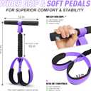2026 Upgraded Durable Pedal Resistance Band with Handle, Thickened Latex Tubes and Soft Foam Fabric Foot Pedal, Sit Up Exercise Equipment for Abdomen, Waist, Arm, Core/ABS, Leg, Physical Therapy