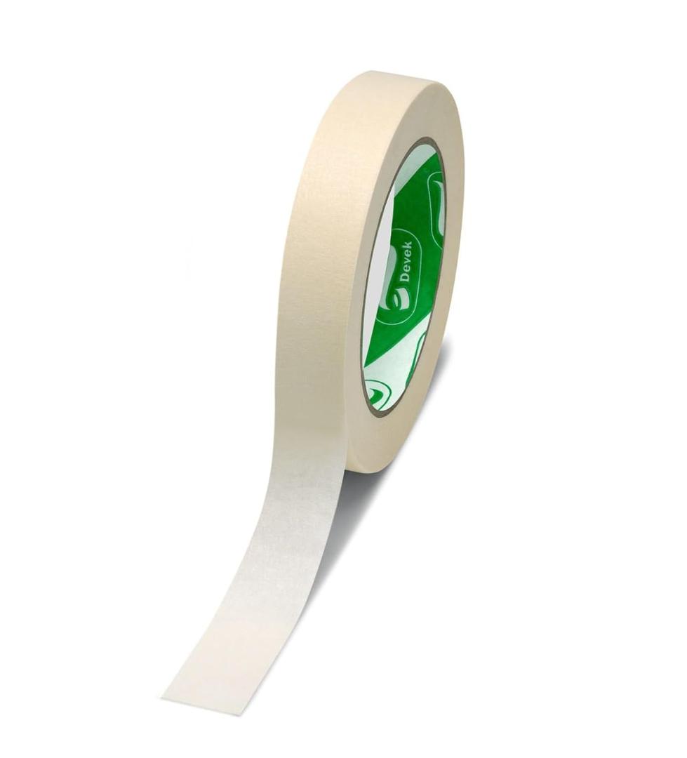 2 x DEVEK Masking Tape for Painting, Crafting and DIY, 0.7 in x 55 yds, One Roll, Clean Removal, No Residue