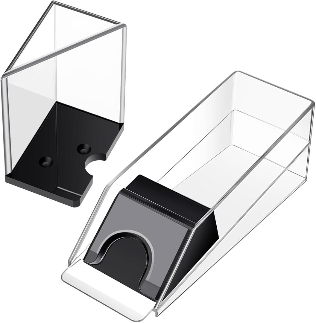 Honoson Blackjack Shoe and Discard Tray Clear Acrylic Blackjack Dealing Shoe Card Dispenser for Playing Cards Discard Holder Trays for Game Poker Accessories(6 Deck)