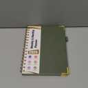 2026 Planner, Hardcover Leather Weekly and Monthly Planner, January 2026 - December 2026, Spiral Yearly Agenda Organizer Book 2026 with Tabs, Daily Calendar Planners for School Work Home, A5 (5.75" x 8.38"), Green