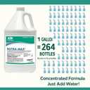 Nutra-Max Hospital Grade Disinfectant, EPA List N & G, Kills 99.9% Viruses & Bacteria, 1:32 Concentrate Makes 32 Gallons, Commercial Multi-Surface Cleaner For Home