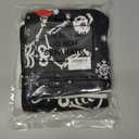 Breling 6 Pcs Gothic Christmas Pillow Covers 18 x 18 Inch Funny Skeleton Dancing Pillow Case Gothic Christmas Decor for Xmas Holiday Winter Living Room Home Sofa Couch Decor