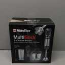 Mueller Multistick 800W 4-in-1 Immersion Blender Handheld, 12 Speed Hand Mixer - Turbo Boost, Heaviest Duty Copper Motor, Titanium Blades Hand Blender, Milk Frother Wand, Whisk, Beaker, Chopper, Grey