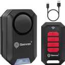 Geevon Loud 135dB Bike Alarms for Ebikes, Wireless Bike Alarm with Remote, Anti-Theft Bicycle Motorcycle Alarm Wireless Security Sensor Alarms, IPX5 Waterproof