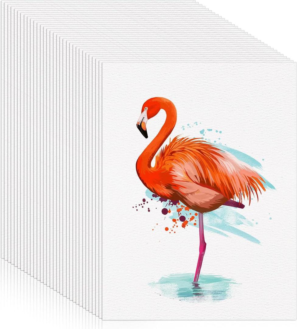120 Sheets Watercolor Paper 9 x 12, 140 lb/300 GSM Cold Press Watercolor Paper Bulk White Water Color Paper for Kids Child Students Adults Artists Drawing