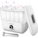EASYINBEAUTY Hot Towel Warmers for Spa, Holds 16 Small Towels, 5L Portable Towel Steamer with Quickly Heating in 1-5 Mins, Auto Off Timer Foldable Towel Warmer for Facials, Barber, Manicures, Massage