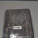 SMILE WEAVER Grey Sheer Curtains 63 Inch Length for Living Room,Star Print Light Filtering Semi Sheer Curtains for Bedroom,Privacy & Light Weight Voile Transparent Grommet Window Drapes 2 Panels