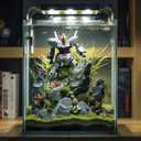 Vimvins 5 Gallon Glass Fish Tank, Easy to Maintain Small Aquarium for Betta/Snails/Shrimp and Aquatic Planting.