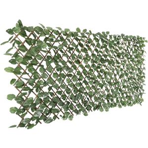 Windscreen4less Artificial Expandable Ivy Leaf Faux Leaves Privacy Fence Screen for Outdoor Indoor Backyard Patio Balcony (Single Sided Leaves, 1 Pack)