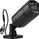 Fuers 5MP HD Security Surveillance Bullet Camera, 5-in-1 XVI/AHD/TVI/CVI/CVBS, Human Detection, 80Ft IR Night Vision, Weatherproof for Outdoor/Indoor Use