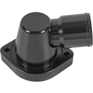Billet Swivel Thermostat Housings Water Neck 90 1.5" Black Compatible with GM LS LS1 LS2 LS3 LS7 LS9 LSA L76 L92Engine