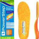 PowerStep Pulse Maxx Running Insoles - Overpronation Corrective Orthotic Inserts for Running Shoes - Maximum Ankle, Foot Pain Relief & Arch Support Insoles - Made in The USA (Men's 12-13) (Orange/Yellow)