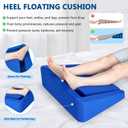 Foam Heel Protectors for Pressure Sores, Foot Elevation Pillow Ankle, Heel Protector for Bed Sores, Offloading Pillow Heels Cushions for Heel Pain Relief, Foot Elevator Wedge Pillow for Sleeping