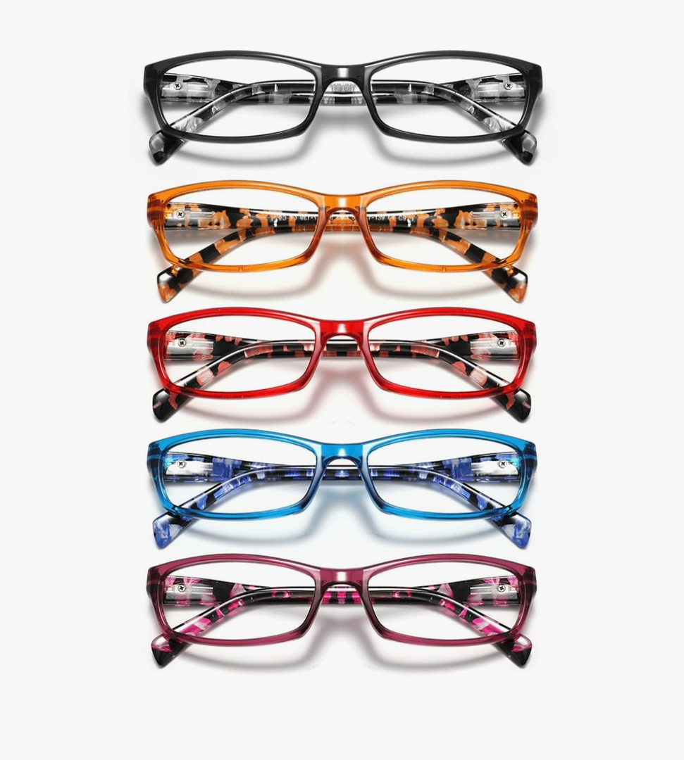 Reading Glasses for Women Men- Blue Light Blocking Spring Hinge Computer Readers Anti Glare UV Eyeglasses +2.00