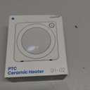 Gaiatop Mini Space Heater, Lightweight PTC Ceramic Fast Heating 500W Energy Efficient for Indoor Use, Overheating & 45 Tip-Over Protection, Portable Desk Electric Heaters for Office Home Black