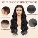 30 Inch 13x6 Lace Front Wigs Human Hair 200 Density Body Wave HD Lace Frontal Wigs Human Hair Pre Plucked with Baby hair Natural Color Glueless Wigs for Women