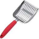 WePet Cat Litter Scoop, Aluminum Alloy Sifter, Kitty Metal Scooper, Deep Shovel, Long Handle, Poop Sifting, Kitten Pooper Lifter, Durable, Heavy Duty, for Litter Box
