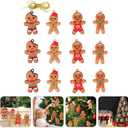 2 x SAFIGLE 12pcs Gingerbread Christmas Decoration for Tree: Cute Gingerbread Chritmas Decorations for Xmas Tree Hanging Decor DIY Craft Party Supplies - Christmas Hanging Decor for Home Kitchen