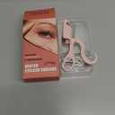 C-Shaped Heated Eyelash Curler Fast Heat Up in 5s - Rechargeable Electric Eyelash Curler for 24H Long Lasting Curls - Safe Anti-Burn Lash Curler Elevate Your Beauty with Stunning Lashes (Pink, L)